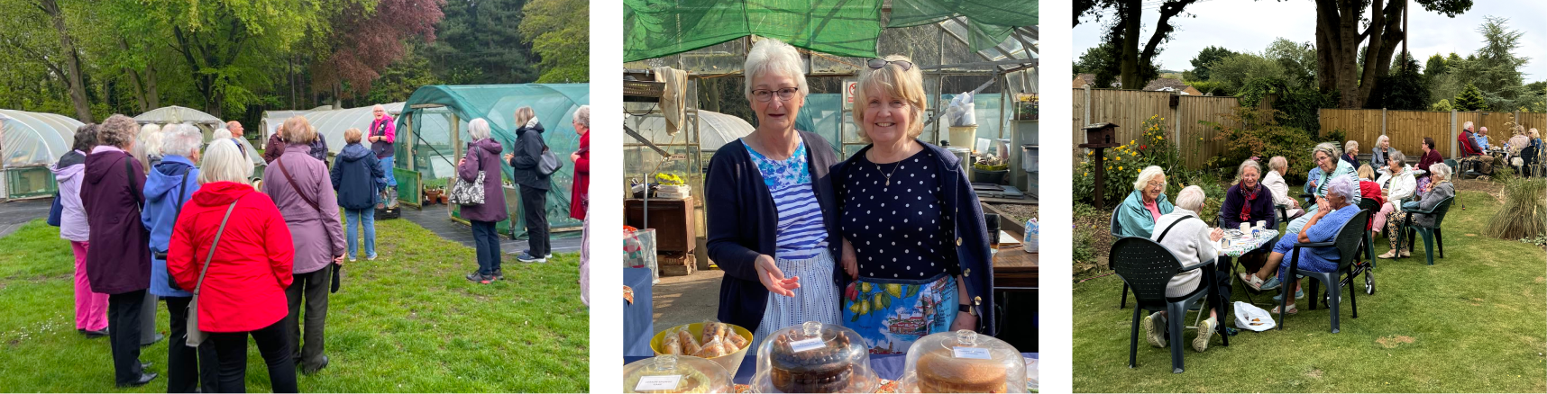 Photographs from recent group visits at Pottertons Nursery