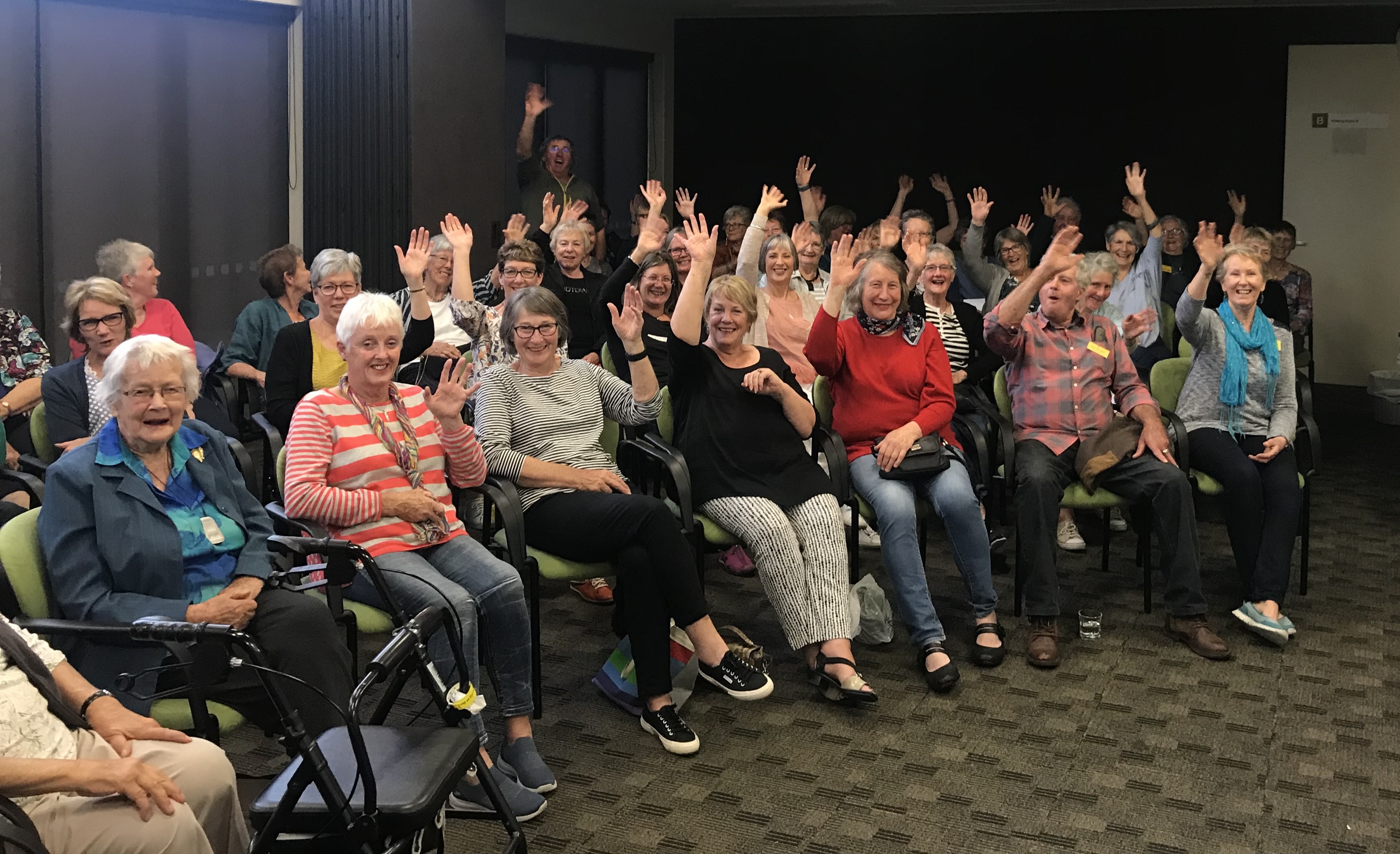Part of the audience at Alexandra Garden Club in New Zealand 2019