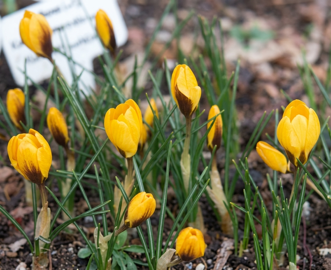 Crocus chrysanthus 'Goldilocks' 