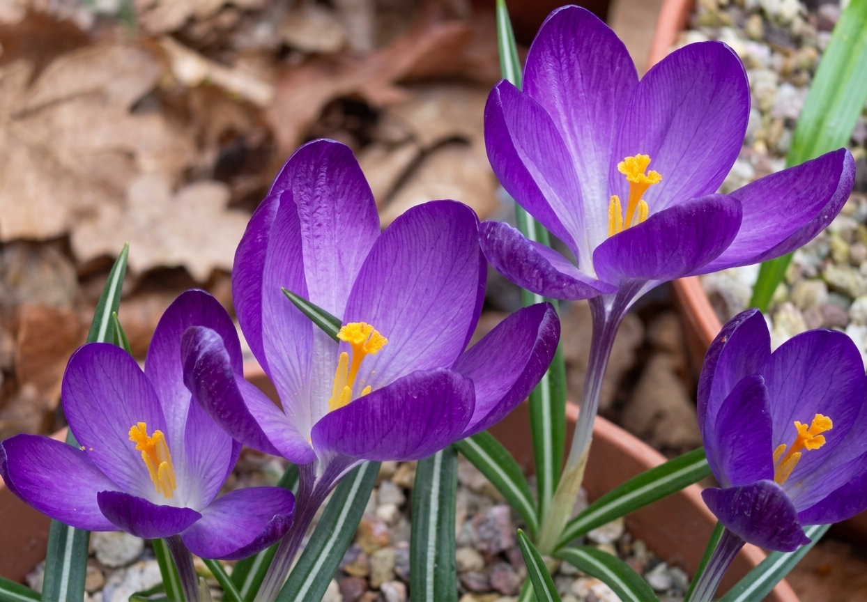 Crocus tommasinianus 'Ruby Giant' 